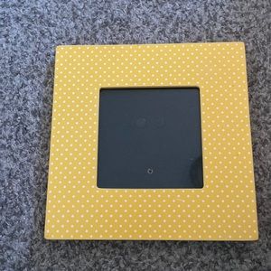 Cute aesthetic polka dot yellow frame